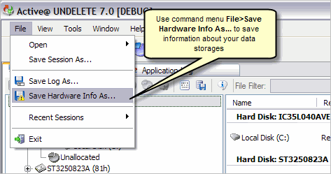 Creating Hardware Info File