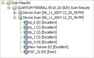 Using scan results