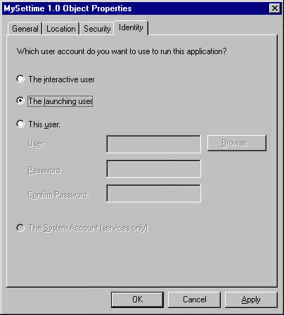 The Object Properties dialog box